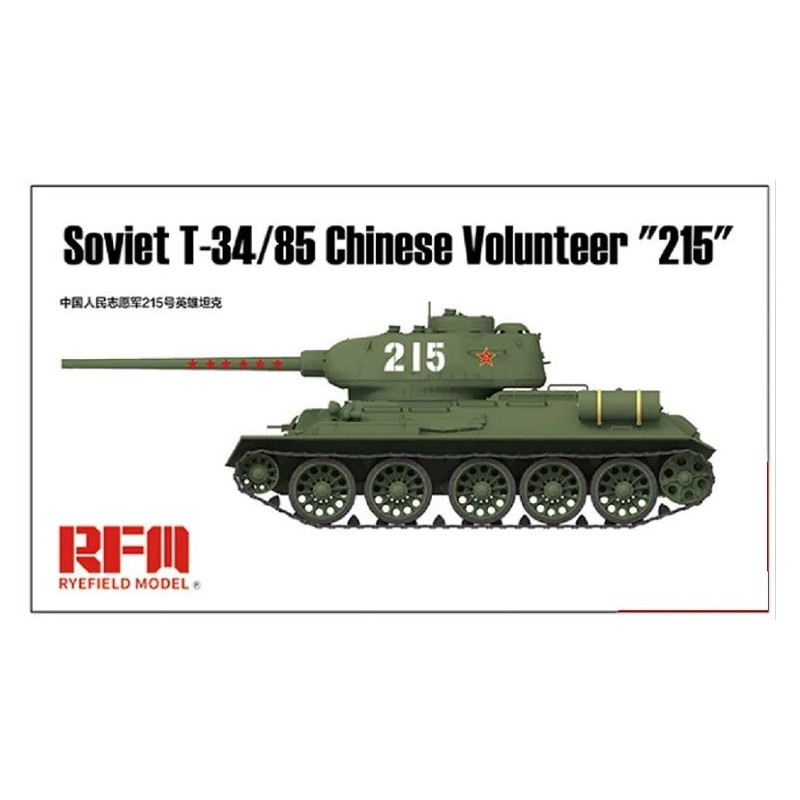 Soviet T-34/85 Chinese Volunteer "215" 5059 Rye Field Model 1:35
