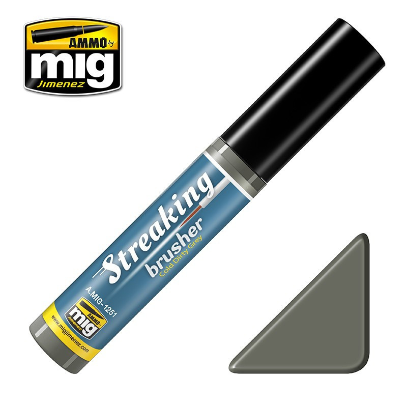 Streakingbrusher 1251 Cold dirty grey Ammo by Mig