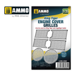 King Tiger engine cover grilles 1:35 8082 AMMO by Mig