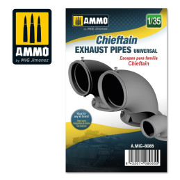 Chieftain exhaust pipes universal 1:35 8085 AMMO by Mig