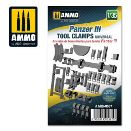 Panzer III tool clamps universal 1:35 8087 AMMO by Mig