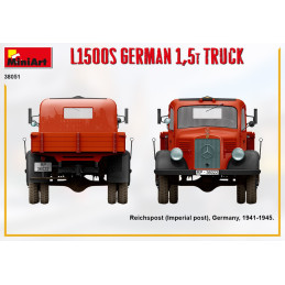 Mercedes-Benz L1500S German 1.5t Truck 38051 MiniArt 1:35