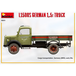 Mercedes-Benz L1500S German 1.5t Truck 38051 MiniArt 1:35